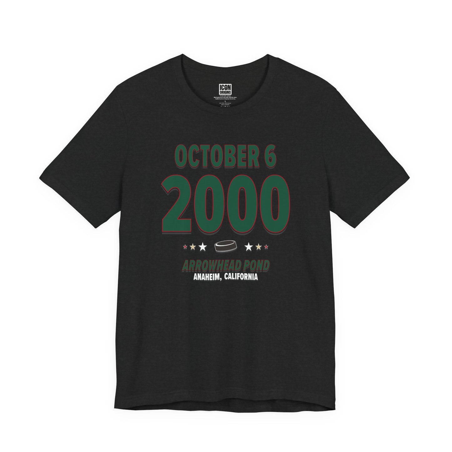 Minnesota Hockey – October 6, 2000 – Origin Tee (Black & White)