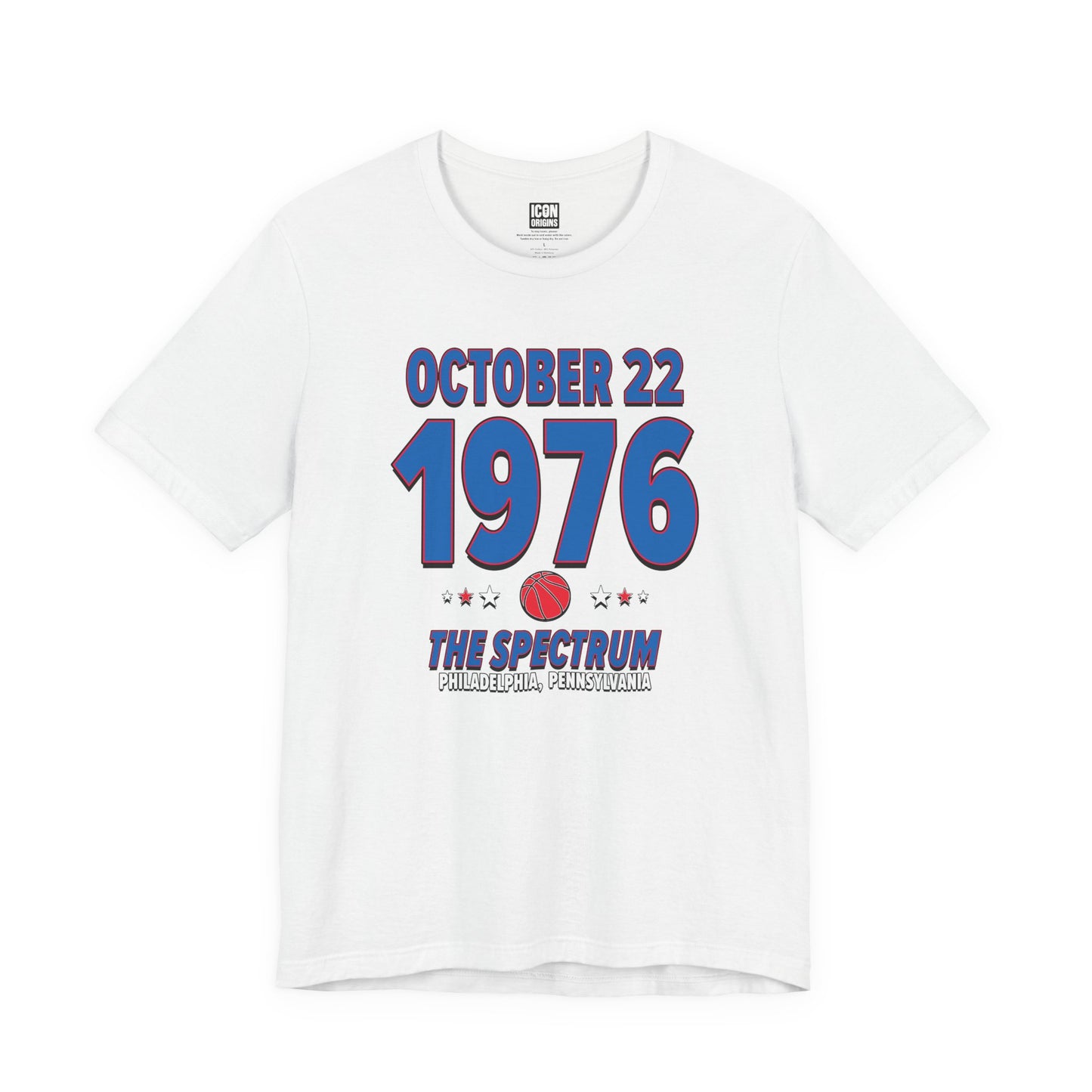 Philadelphia Basketball – October 22, 1976 – Origin Tee (Black & White)
