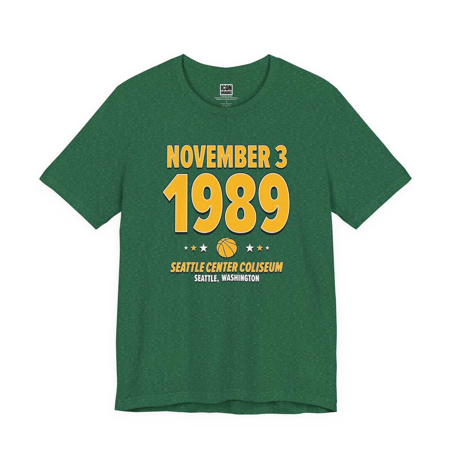 Seattle Basketball – November 3, 1989 – Origin Tee