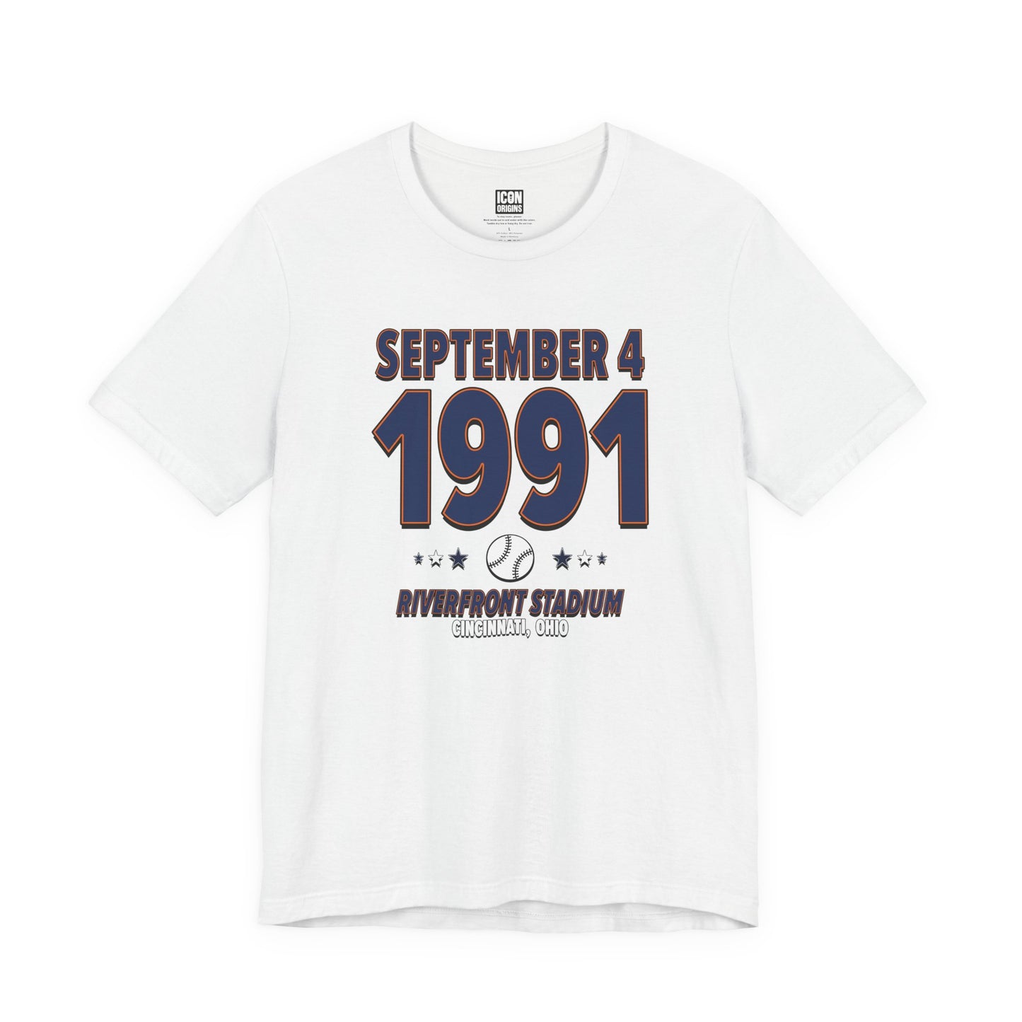 Houston Baseball – September 4, 1991 – Origin Tee (Black & White)