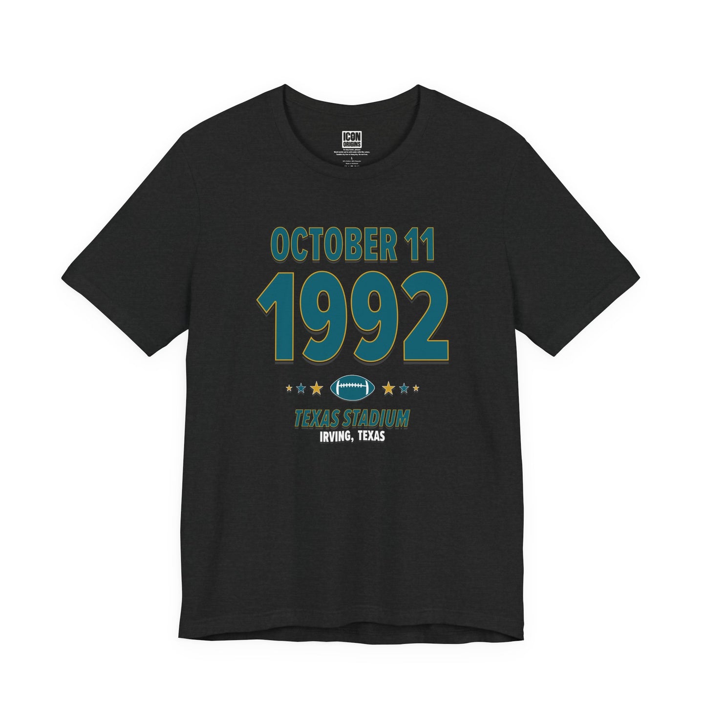 Jacksonville Football – October 11, 1992 – Origin Tee (Black & White)