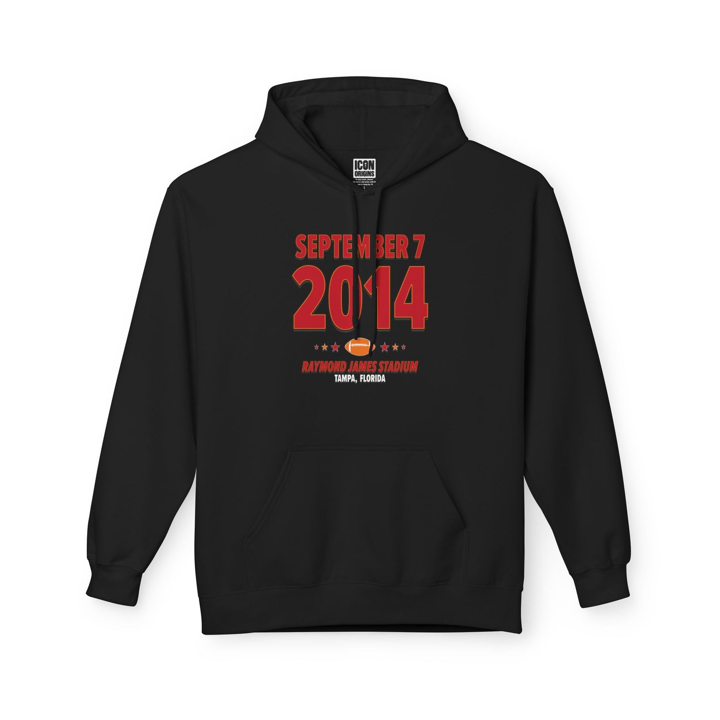 Tampa Bay Football – September 7, 2014 – Hoodie (Black & White)