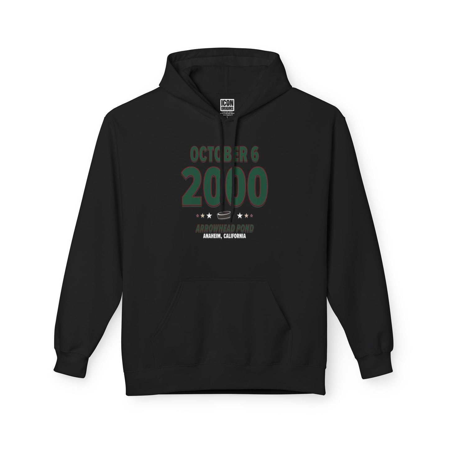 Minnesota Hockey – October 6, 2000 – Hoodie (Black & White)