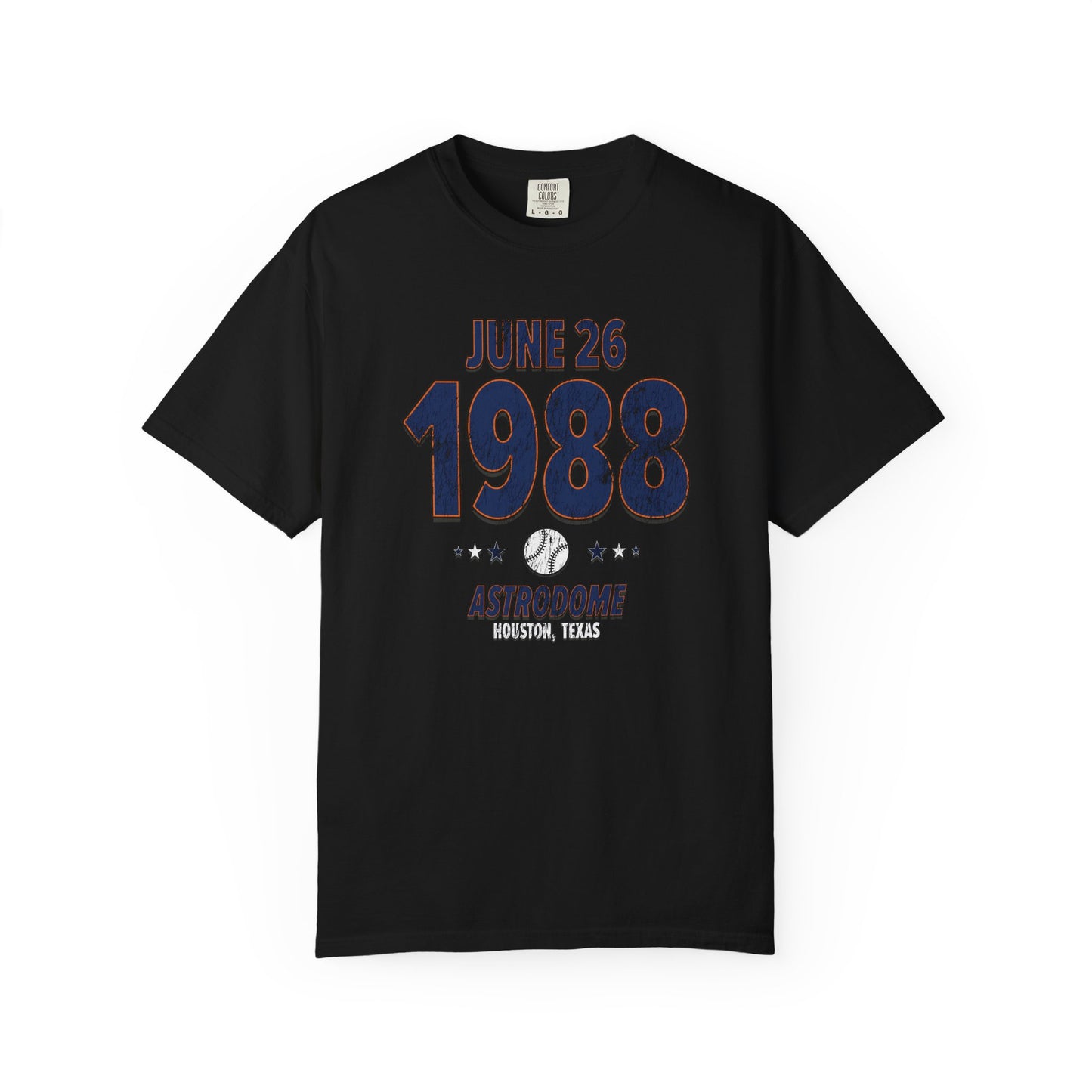 Houston Baseball – June 26, 1988 – Comfort Colors (Black & White)