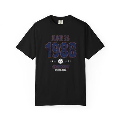 Houston Baseball – June 26, 1988 – Comfort Colors (Black & White)
