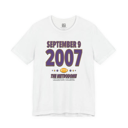 Minnesota Football – September 9, 2007 – Origin Tee (Black & White)