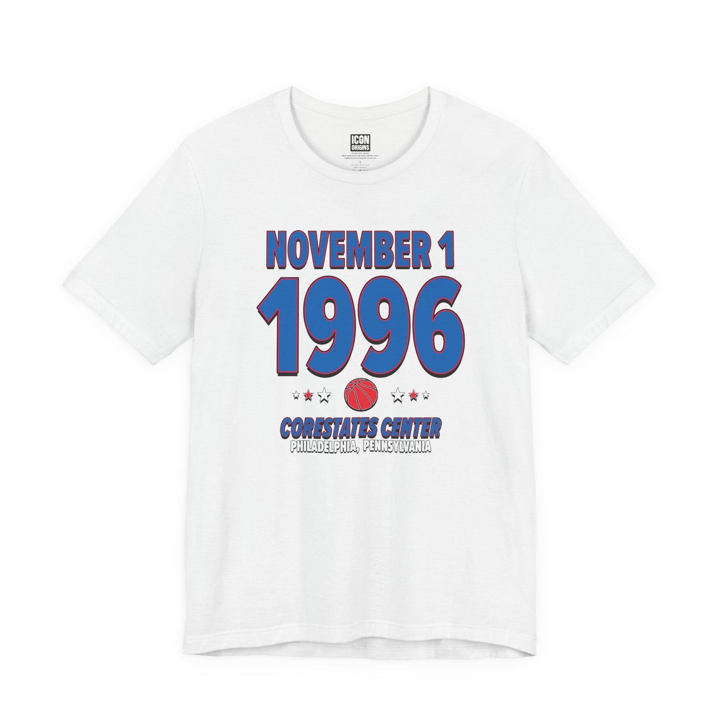 Philadelphia Basketball – November 1, 1996 – Origin Tee (Black & White)