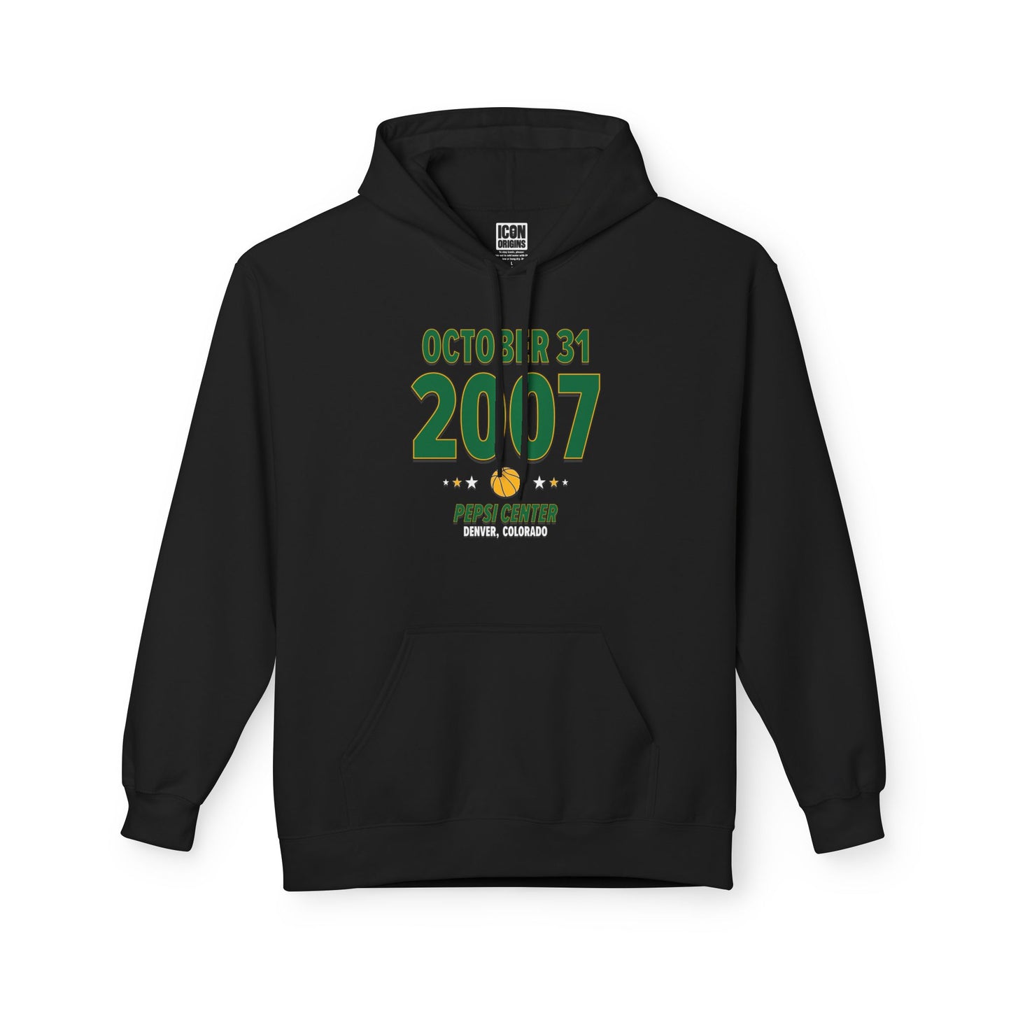Seattle Basketball – October 31, 2007 – Hoodie (Black & White)
