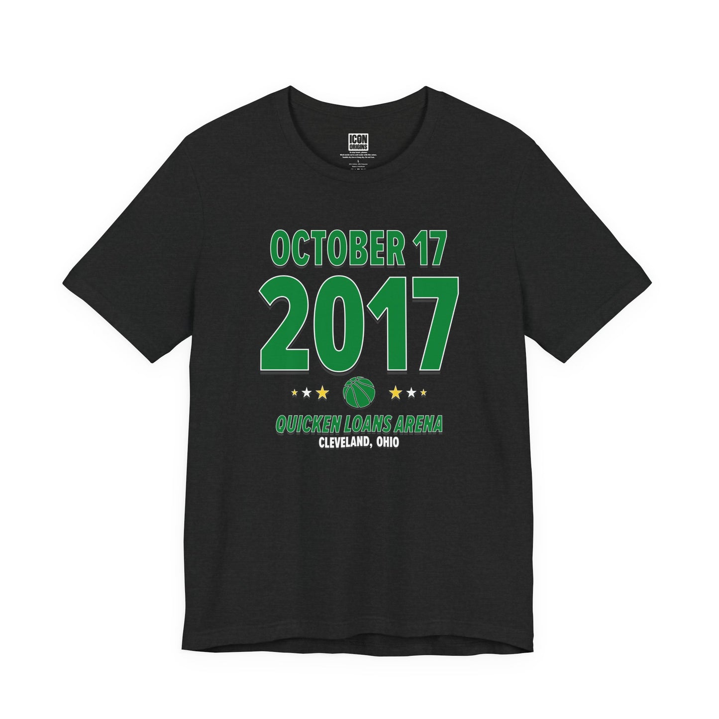 Boston Basketball – October 17, 2017 – Origin Tee (Black & White)