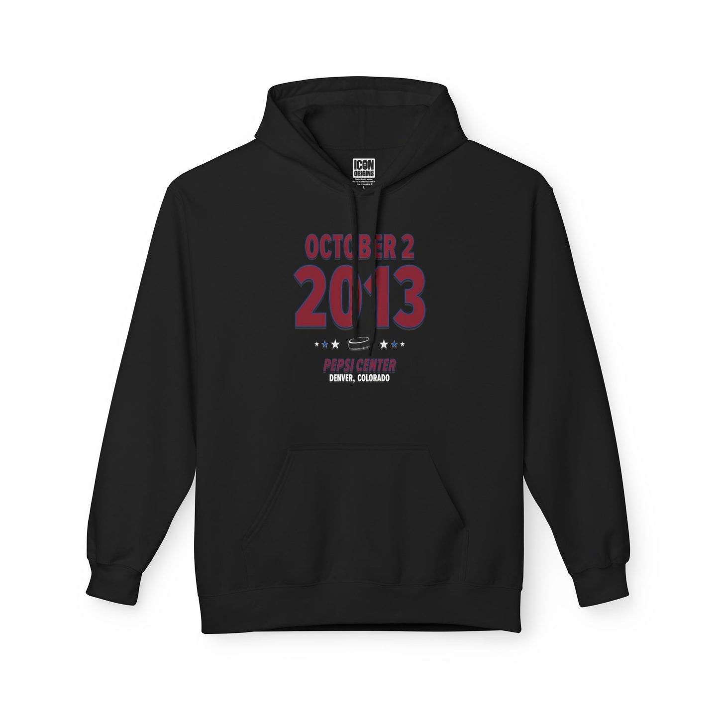 Colorado Hockey – October 2, 2013 – Hoodie (Black & White)