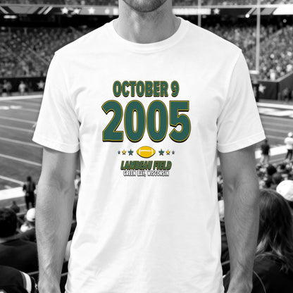 Green Bay Football – October 9, 2005 – Origin Tee (Black & White)