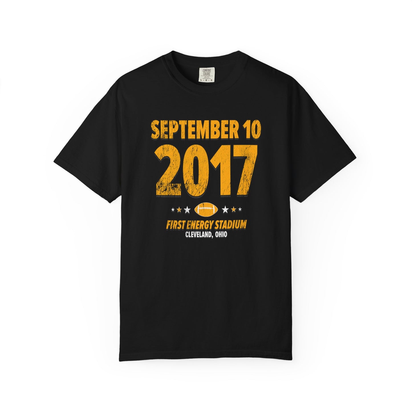 Pittsburgh Football – September 10, 2017 – Comfort Colors (Black & White)