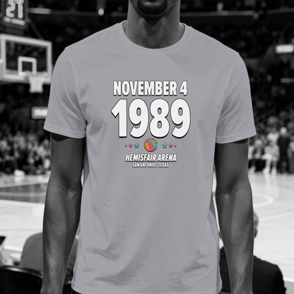 San Antonio Basketball – November 4, 1989 – Origin Tee