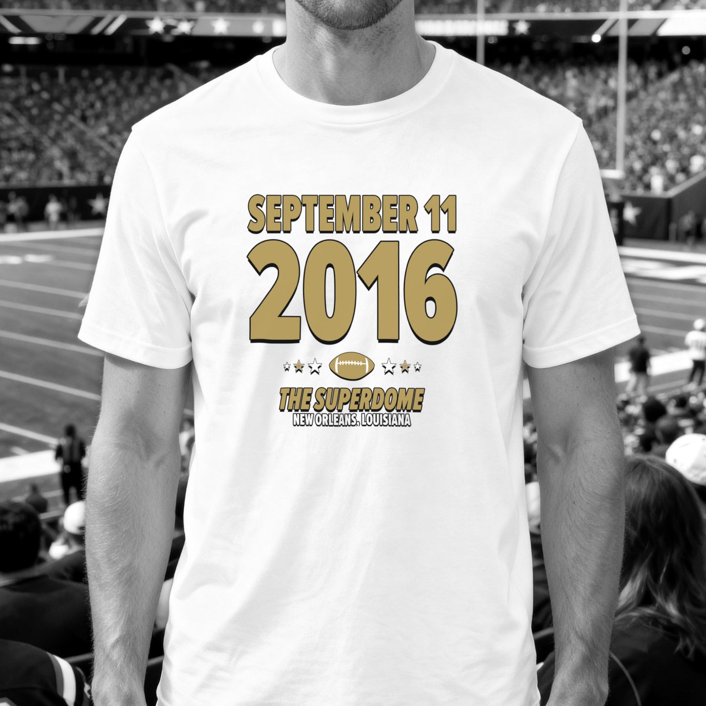 New Orleans Football – September 11, 2016 – Origin Tee (Black & White)