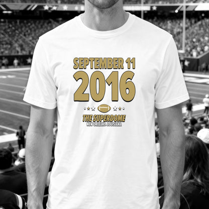 New Orleans Football – September 11, 2016 – Origin Tee (Black & White)
