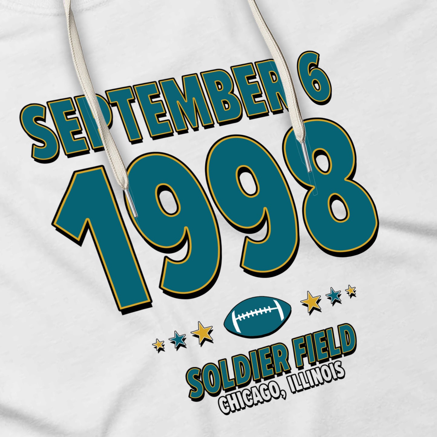 Jacksonville Football – September 6, 1998 – Hoodie (Black & White)