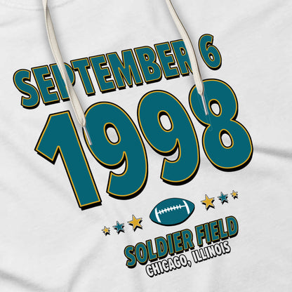 Jacksonville Football – September 6, 1998 – Hoodie (Black & White)