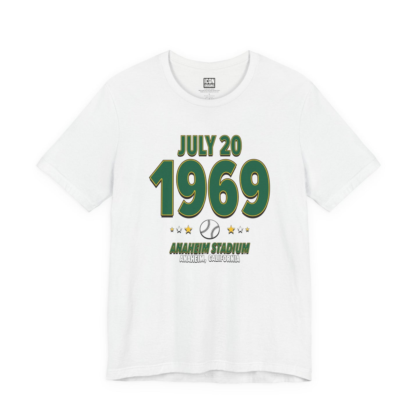 Oakland Baseball – July 20, 1969 – Origin Tee (Black & White)
