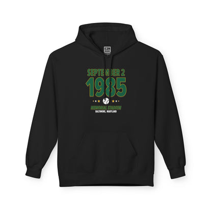 Oakland Baseball – September 2, 1985 – Hoodie (Black & White)