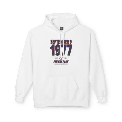 Detroit Baseball – September 9, 1977 – Hoodie (Black & White)