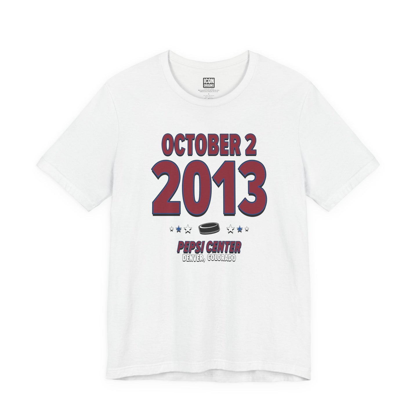 Colorado Hockey – October 2, 2013 – Origin Tee (Black & White)