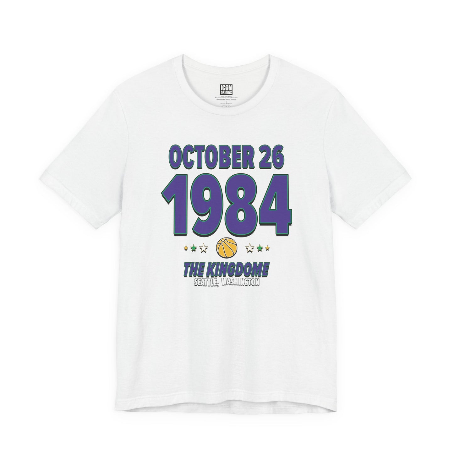 Utah Basketball – November 26, 1984 – Origin Tee (Black & White)