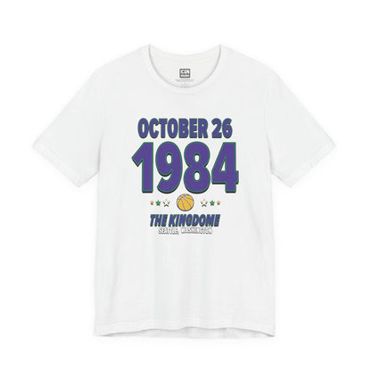 Utah Basketball – November 26, 1984 – Origin Tee (Black & White)