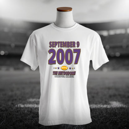 Minnesota Football – September 9, 2007 – Origin Tee (Black & White)