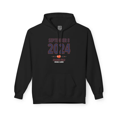 Chicago Football – September 8, 2024 – Hoodie (Black & White)