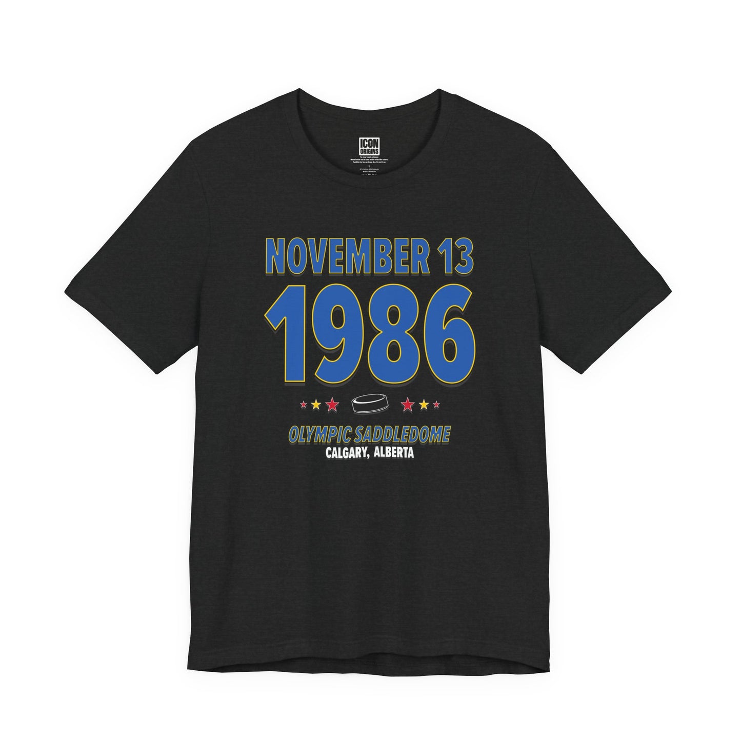 St. Louis Hockey – November 13, 1986 – Origin Tee (Black & White)