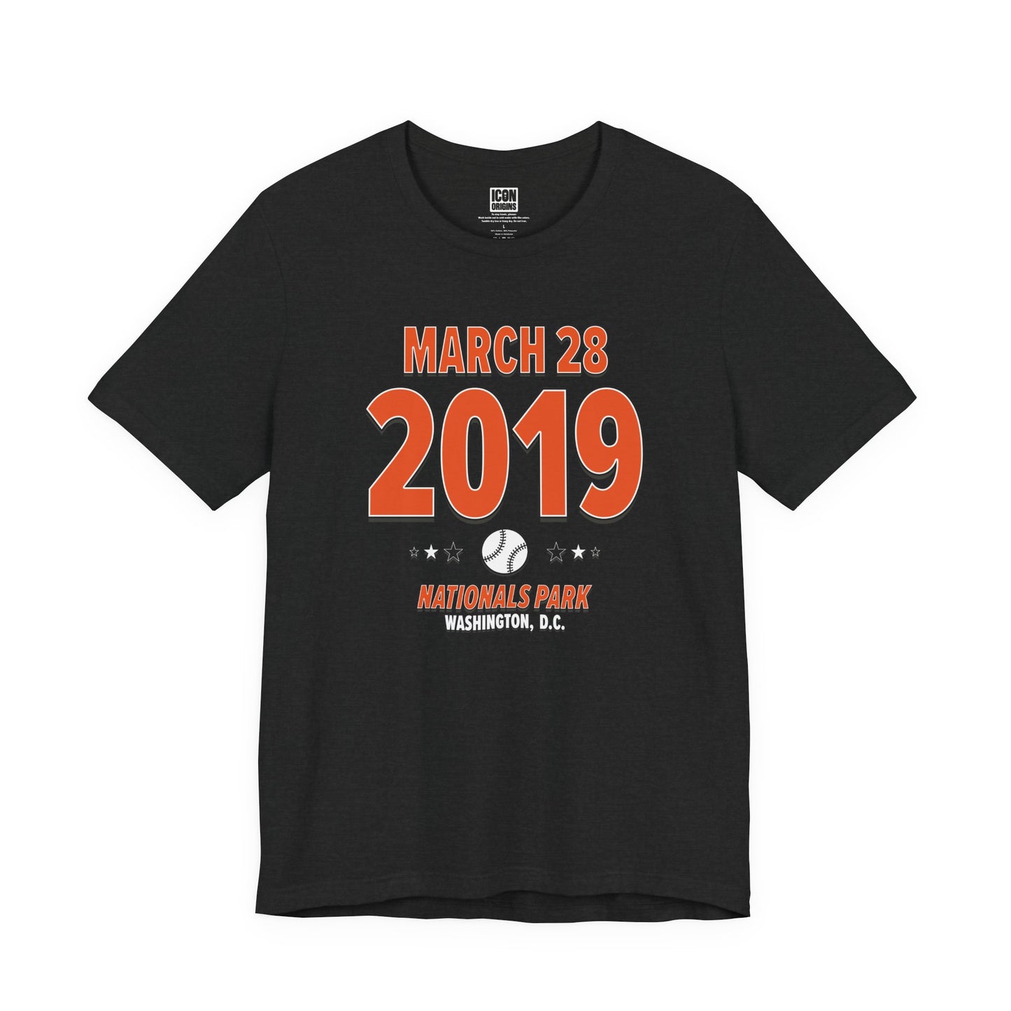Baltimore Baseball – March 28, 2019 – Origin Tee (Black & White)