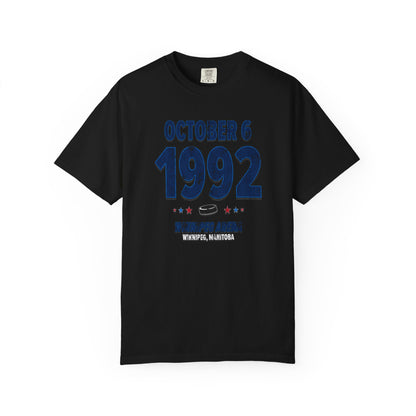 Winnipeg Hockey – October 6, 1992 – Comfort Colors (Black & White)