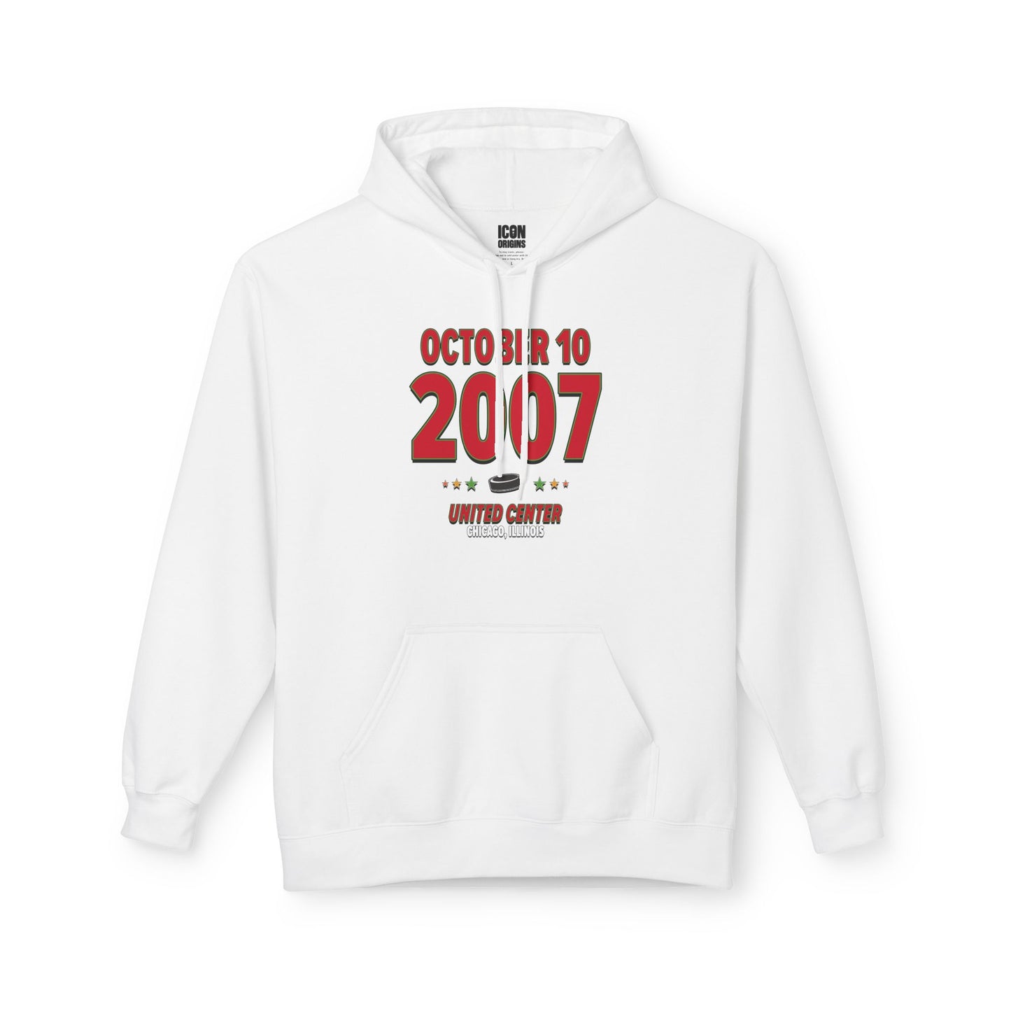 Chicago Hockey – October 10, 2007 – Hoodie (Black & White)