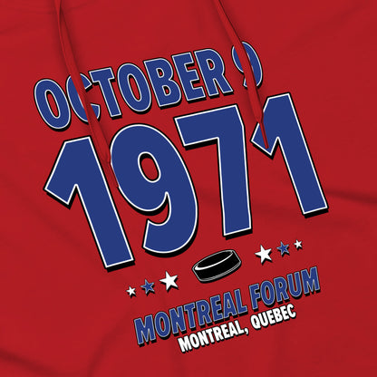 Montreal Hockey – October 9, 1971 – Hoodie