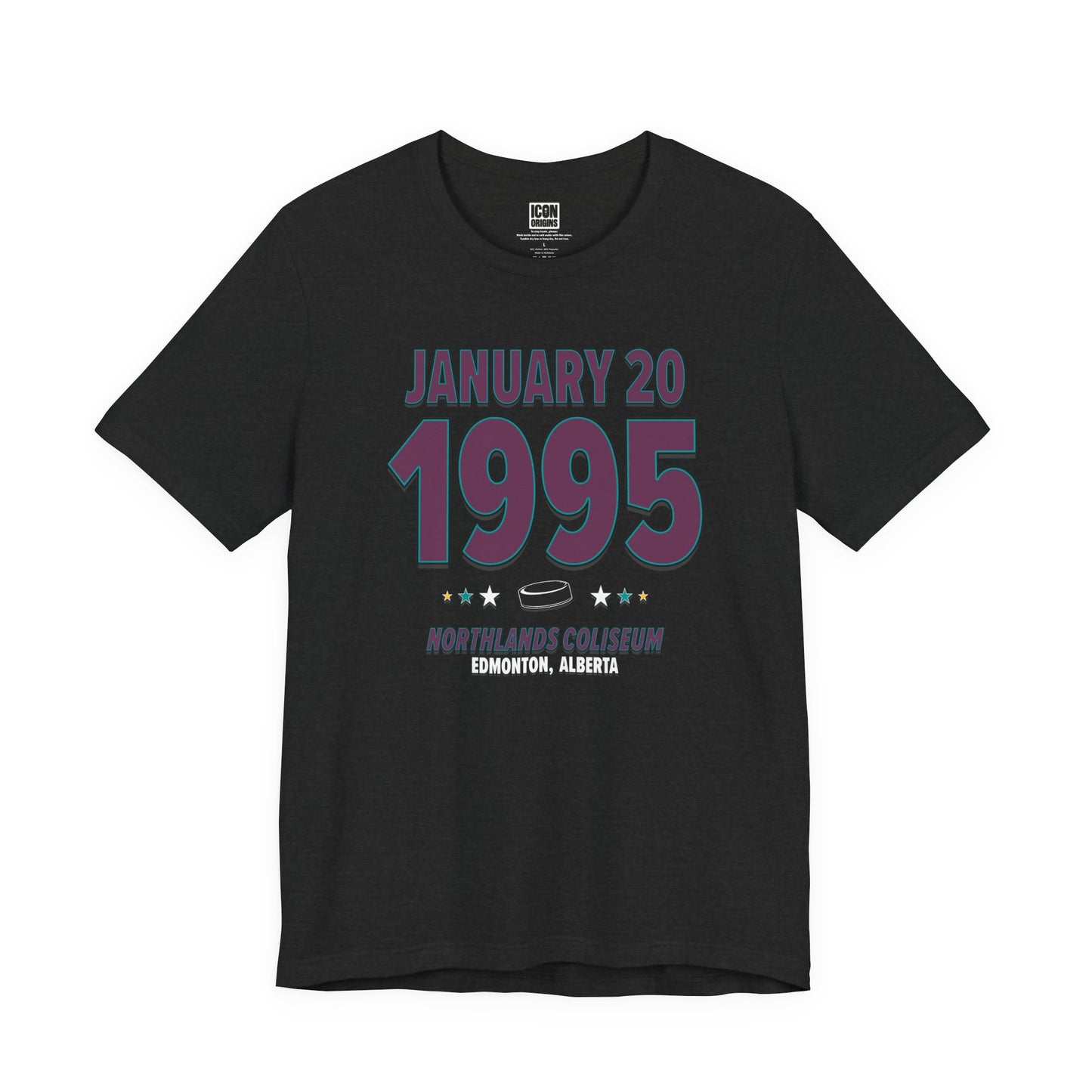 Anaheim Hockey – January 20, 1995 – Origin Tee (Black & White)