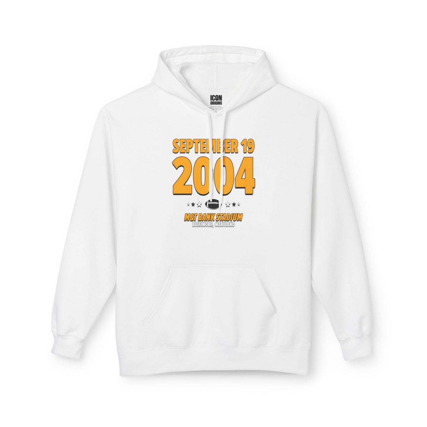 Pittsburgh Football – September 19, 2004 – Hoodie (Black & White)