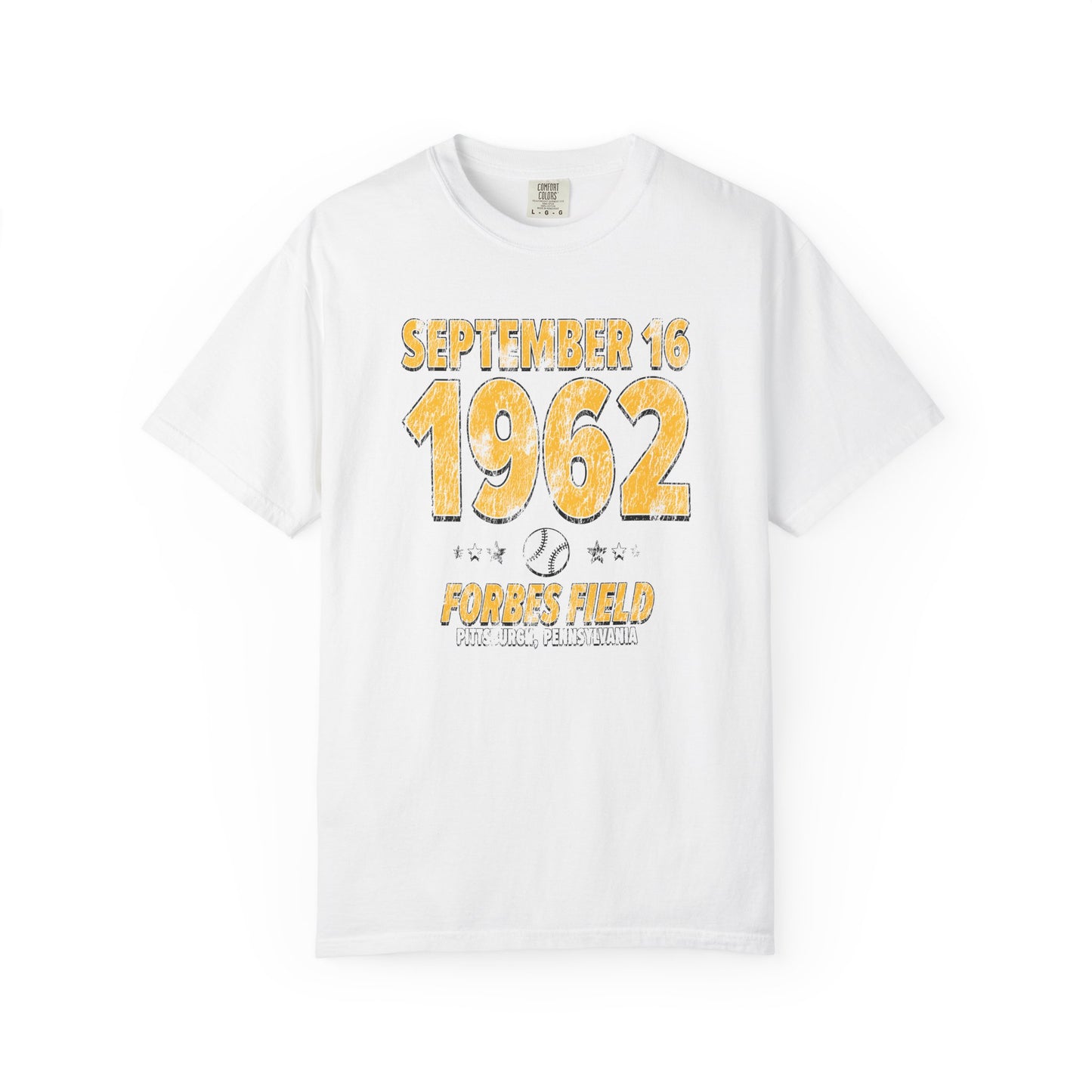 Pittsburgh Baseball – September 16, 1962 – Comfort Colors (Black & White)
