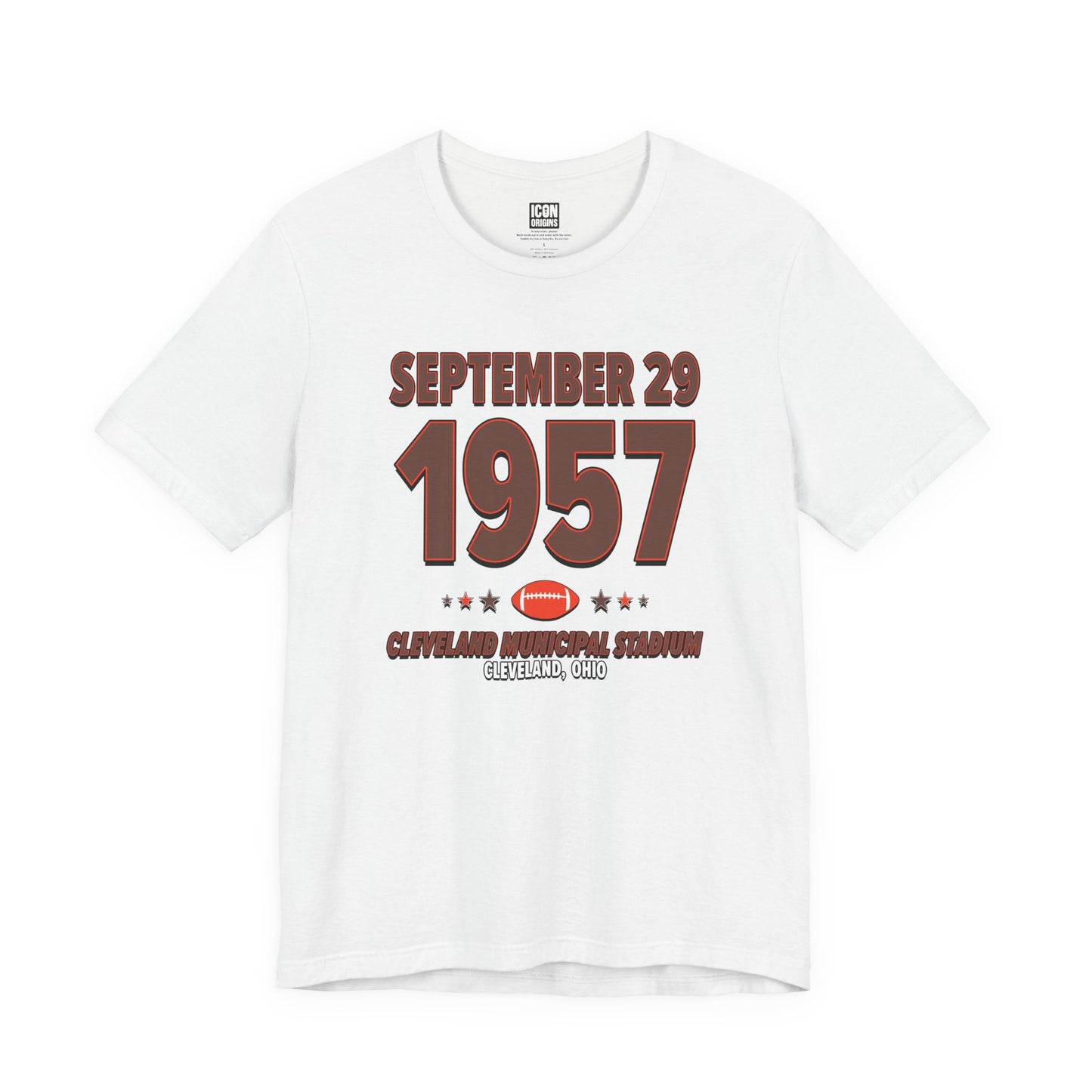 Cleveland Football – September 29, 1957 – Origin Tee (Black & White)
