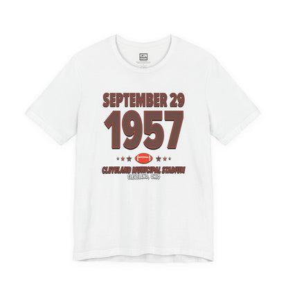 Cleveland Football – September 29, 1957 – Origin Tee (Black & White)