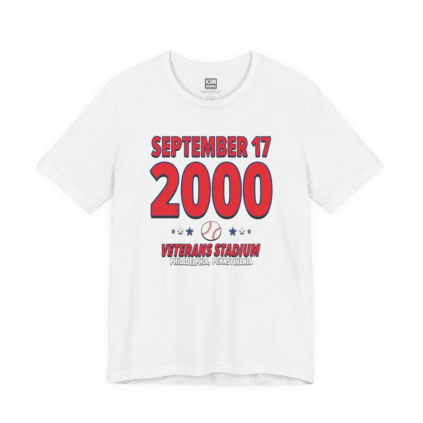 Philadelphia Baseball – September 17, 2000 – Origin Tee (Black & White)