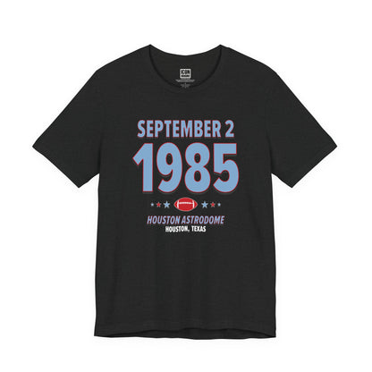 Houston Football – September 2, 1985 – Origin Tee (Black & White)