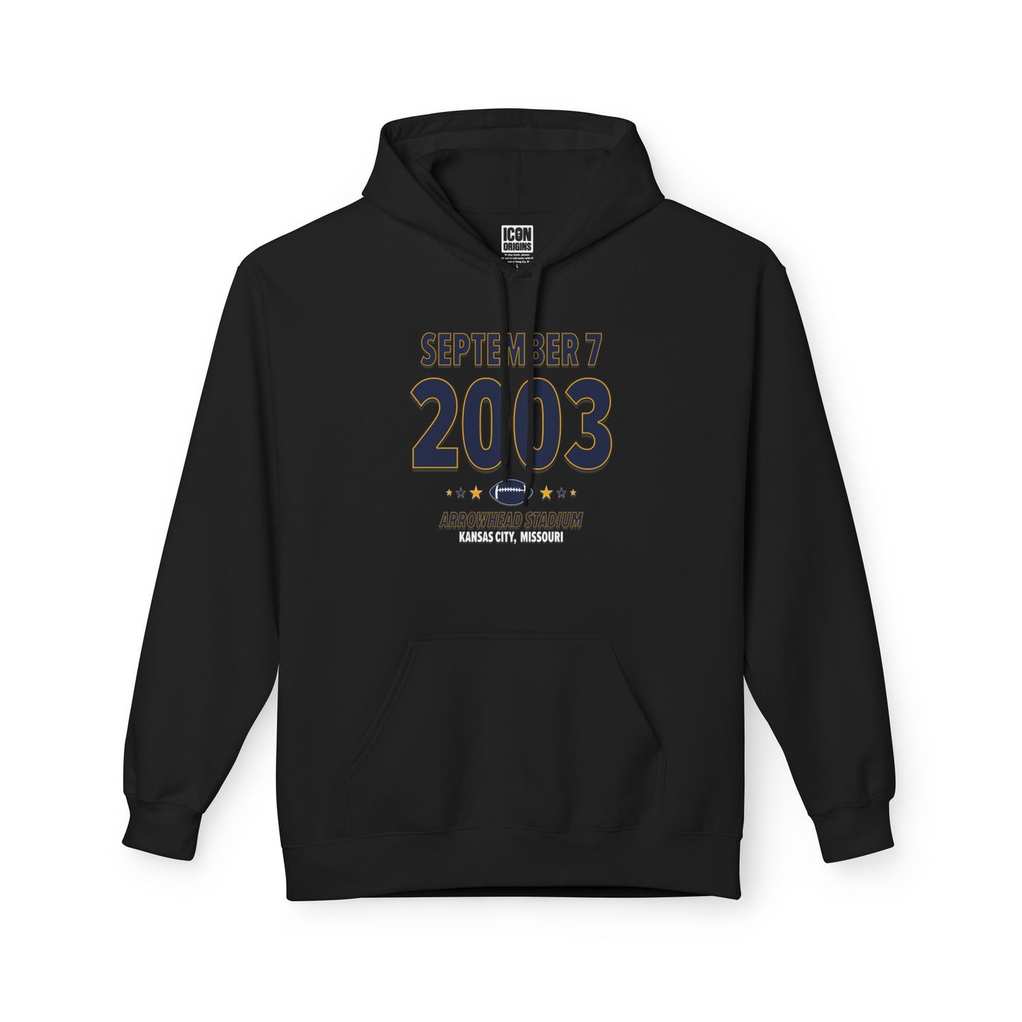 San Diego Football – September 7, 2003 – Hoodie (Black & White)