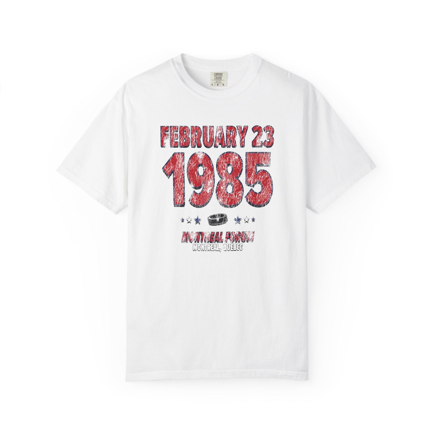 Montreal Hockey – February 23, 1985 – Comfort Colors (Black & White)