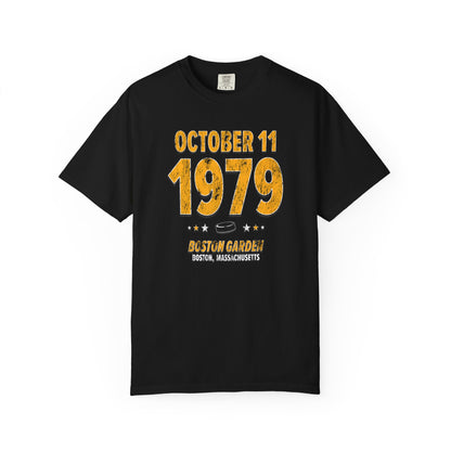 Boston Hockey – October 11, 1979 – Comfort Colors (Black & White)