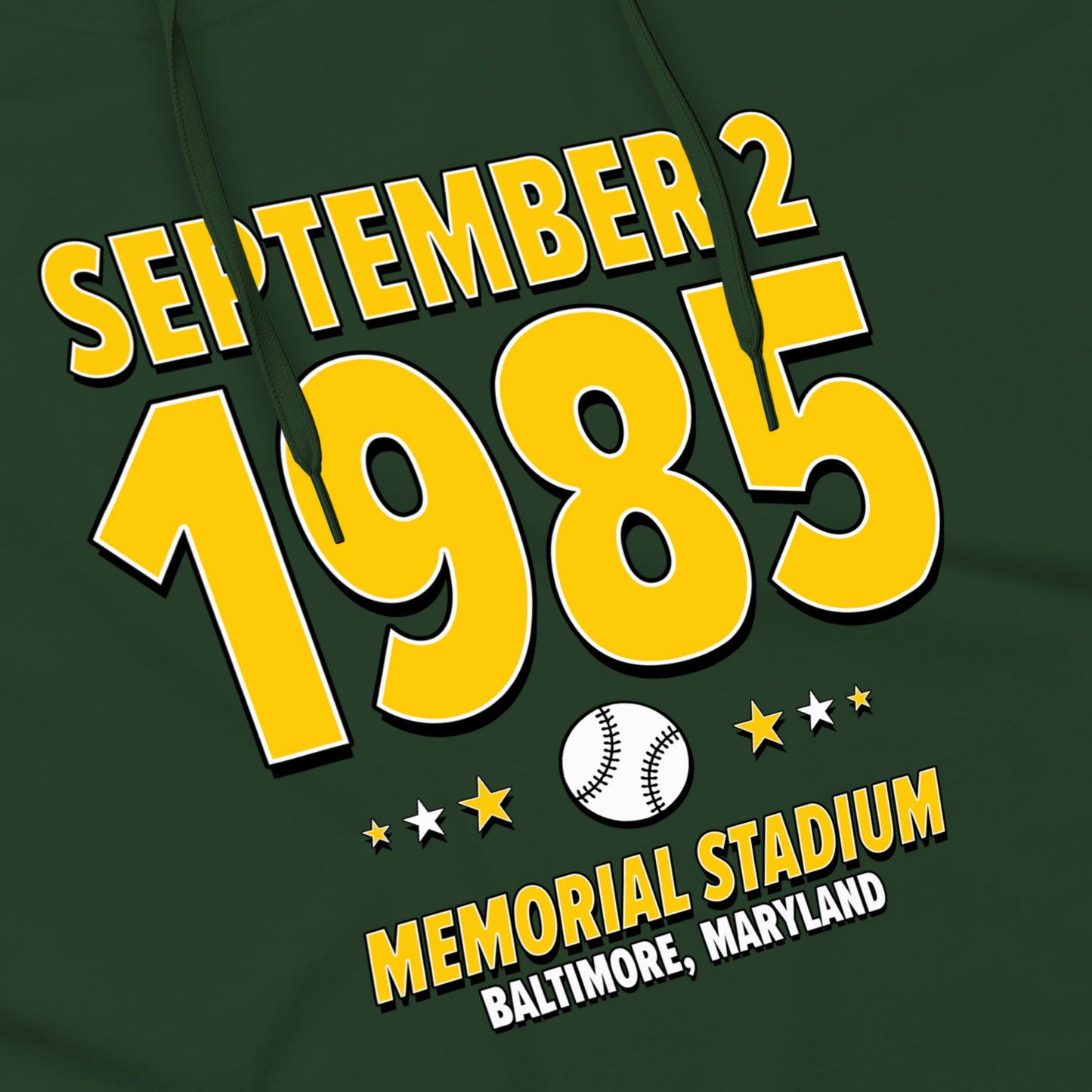 Oakland Baseball – September 2, 1985 – Hoodie