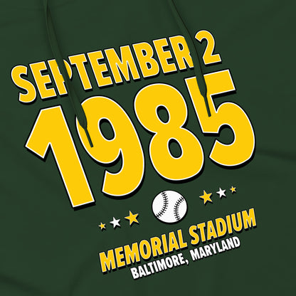 Oakland Baseball – September 2, 1985 – Hoodie