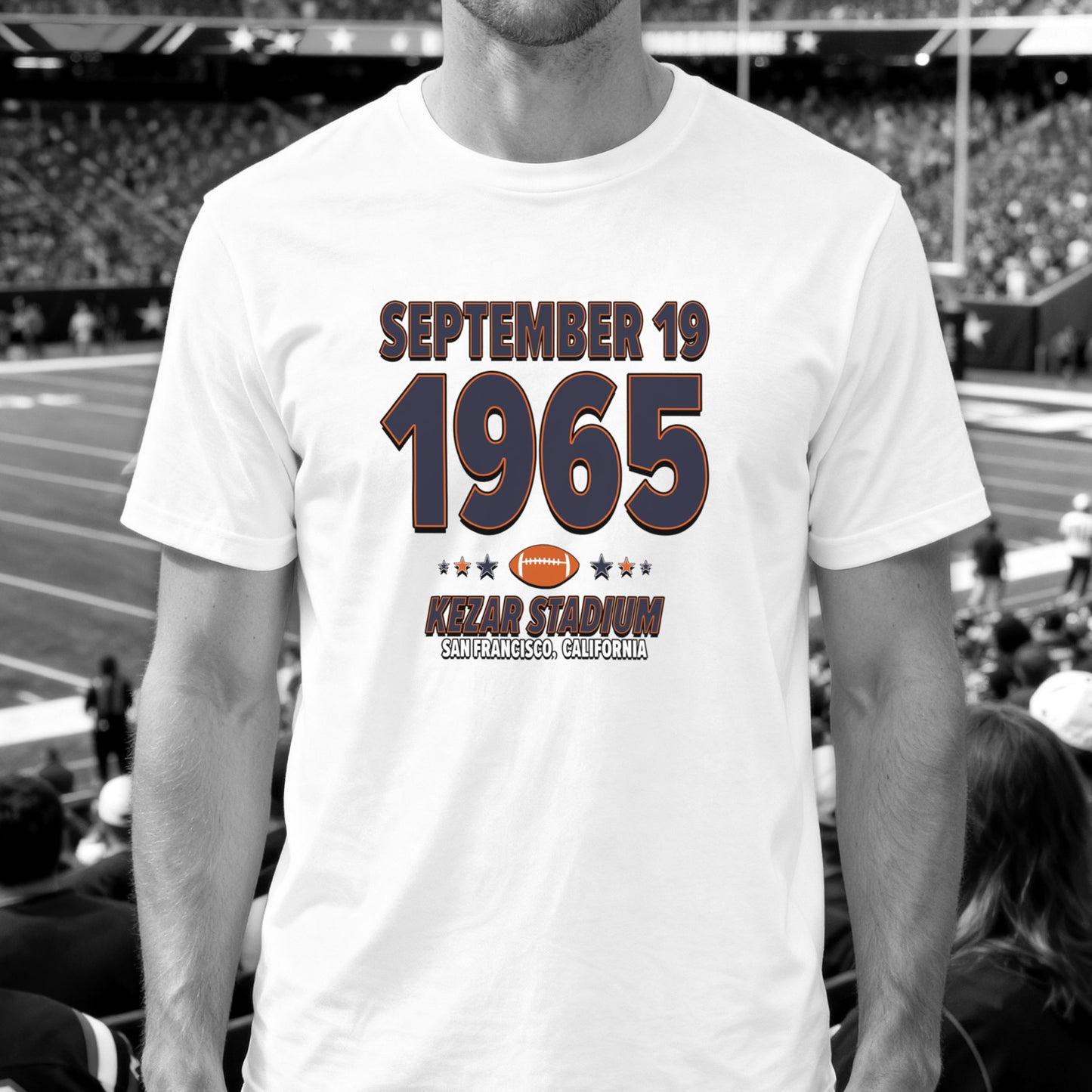 Chicago Football – September 19, 1965 – Origin Tee (Black & White)