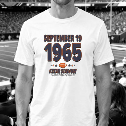 Chicago Football – September 19, 1965 – Origin Tee (Black & White)