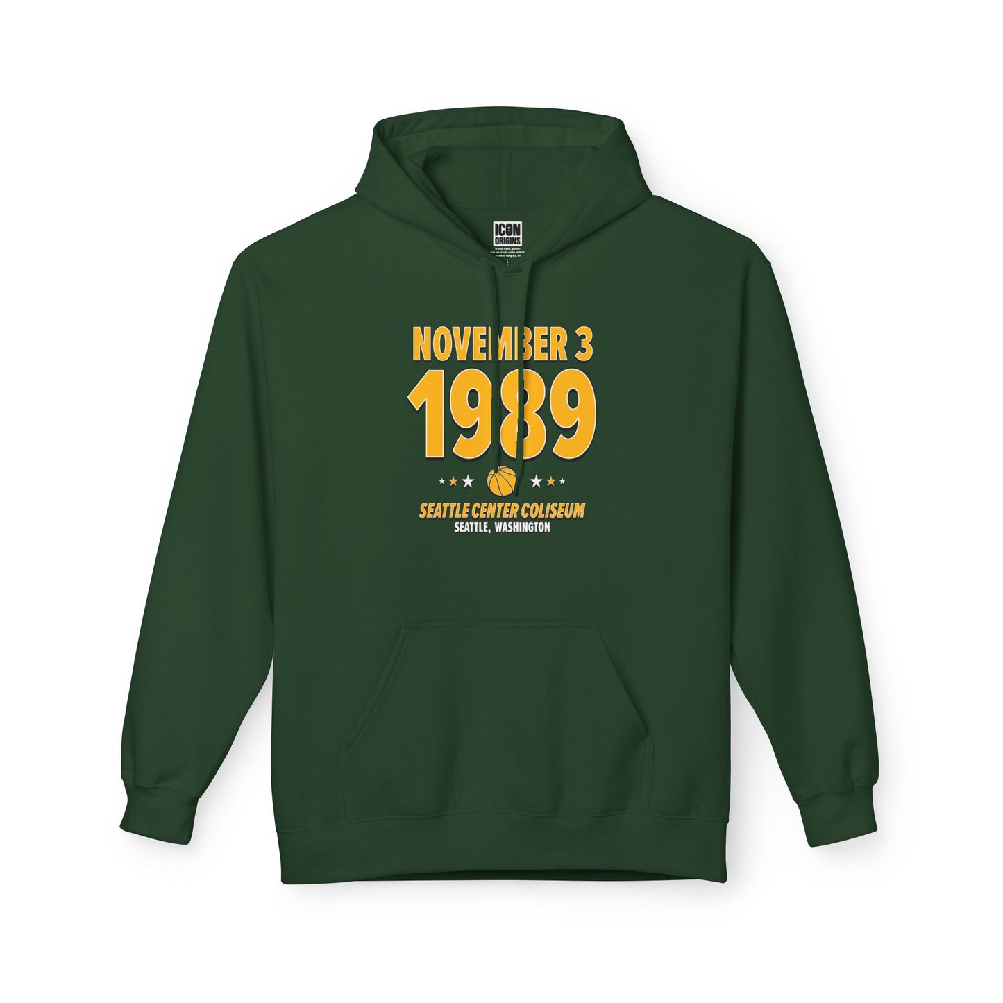 Seattle Basketball – November 3, 1989 – Hoodie
