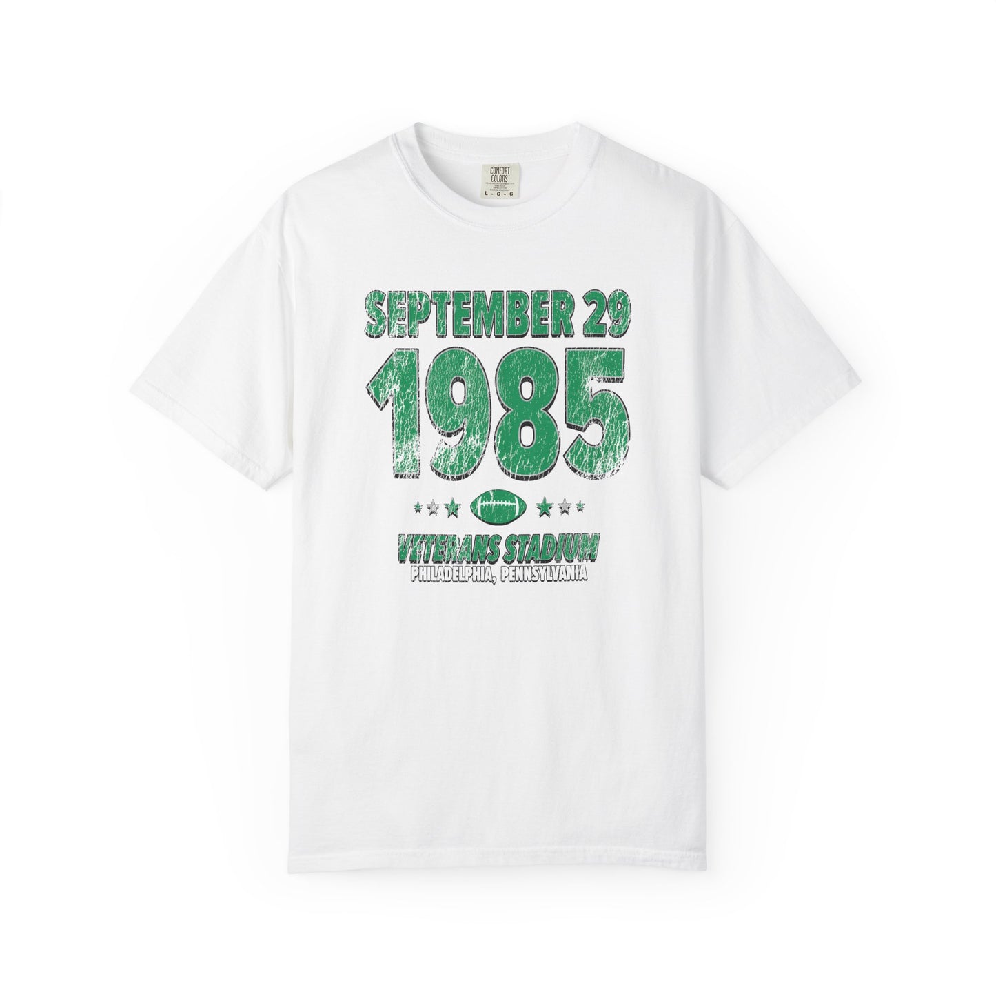 Philadelphia Football – September 29, 1985 – Comfort Colors (Black & White)
